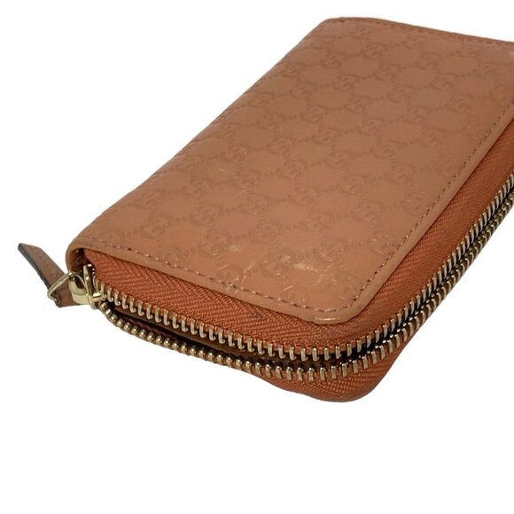 Auth GUCCI Micro Guccissima Light Brown Leather - Coin Case - Picture 4 of 8
